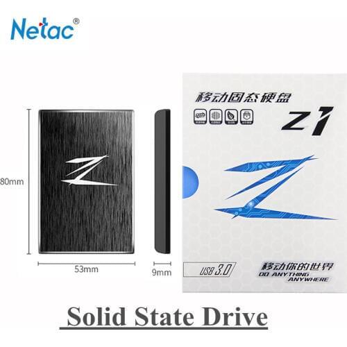 Original Netac Z1 256GB 128GB USB 3.0 External Solid State Drive Portable SSD msata 2.5 SATA for laptop pc desktop mac