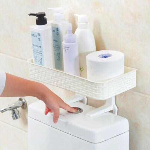Shelf for toilet Hanger Punch-free wall hanging towel new 2020 bathroom shelf shower storage rack holder salle de bain