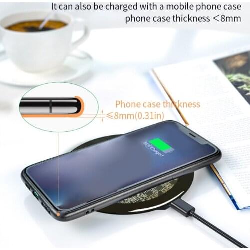 H7JF Portable Magnetic Mobilephone Wireless Charger 15W Fast Charging Stand Ultra-thin Wireless Charging Accessories