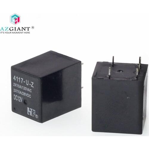 5pcs for Ford power relay 4117-U-Z-DC12V 5 feet 10A open and close 2X10A for Fiat Punto bravo 188 Power Steering City