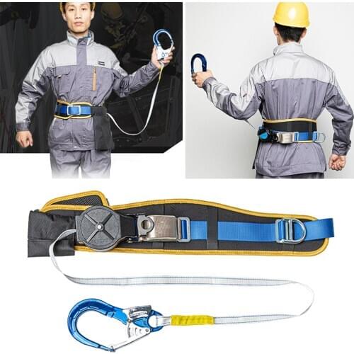 High-strength Rock Climbing Rappelling Harness Professional Fire Escape Training Safety Waist Belt Outdoor Climbing Accessories