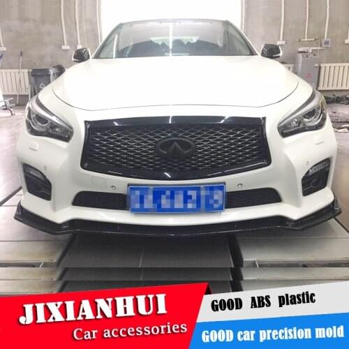 For Infiniti Q50 Body kit spoiler 2016-2018 For Infiniti Q50 ABS Rear lip rear spoiler front Bumper Diffuser Bumpers Protector