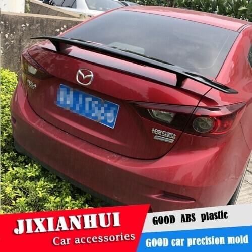 For Mazda 3 Axela Spoiler 2014-2018 Mazda 3 Axela Spoiler TF RUIYI ABS plastic Material Car Rear Wing Color Rear Spoiler