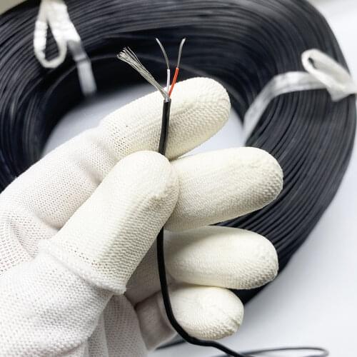 Extra Fine Twisted Shielded Wire UL2851-32AWG 2 core 7/0.11TS Tinned Copper Wire 300V USB Data Cable Winding Shielded Wire