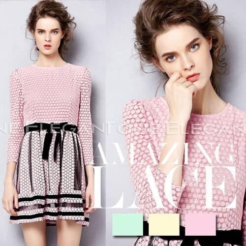 Heavy water soluble lace fabric fine cotton lace dress fashion cotton fabrics wholesale high quality lace cloth