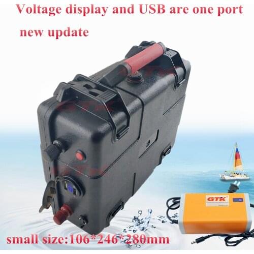 Ultra large capacity 12.8v 12V 50Ah 60Ah 40Ah Lifepo4 cells Battery for 250w 500w solar light power boat inverter + 5A charger