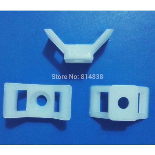 Wkooa HC-4 White Saddle Type Tie Mount For 10mm Plastic Cable Tie