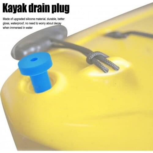 4PCS Kayak Drain Plugs Silicone Rubber Water Stopper Waterproof Kayak Drain Holes Plugs Fishing Canoe Boats Accessories Dropship