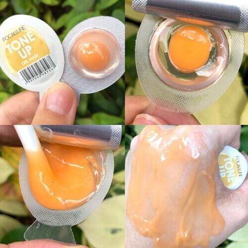 5pcs Small Egg Mud Mask Avocado Lemon Aloe Vera Apply Mud Mask Moisturizing Firming and Whitening Brightening Face Care