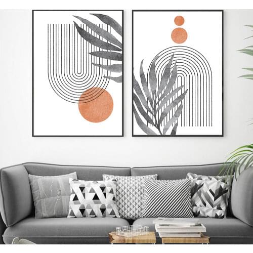 Abstract Geometric Poster Mid Century Canvas Painting Minimal Gallery Art Print Modern Wall Picture Living For Room Home Decor