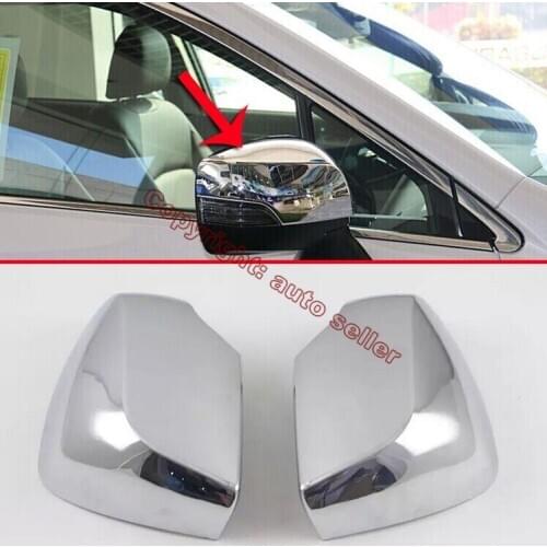 ABS Chrome Car Accessories Side Mirror Cover Trim Rear View Cap Overlay Molding Garnish For Subaru XV 2011-2015