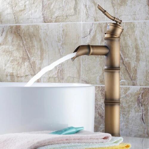 BECOLA free shipping deck mounted basin faucet antique bronze antique bathroom tap antique brass faucet GZ-8023