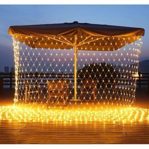 BEIAIDI LED Net Mesh Fairy String Light 3x2m 4.5x1.5m 6x4m Outdoor Christmas Net Light Garland Wedding Holiday Fairy Light