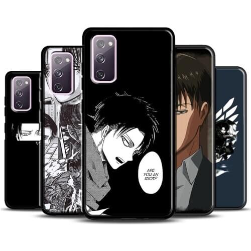 Attack on Titan Levi Ackerman Anime Case For Samsung Galaxy Note 20 Ultra Note 9 10 S10e S8 S9 S10 S21 Plus S20 FE Coque