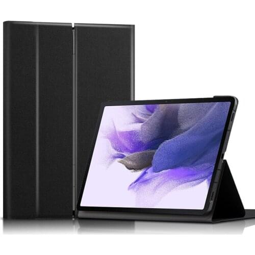 For Samsung Galaxy Tab S7 FE 12.4 inch Case SM-T730 T736 S7 Plus Tablet PC Protective Cover Shell PU Leather Smart Magnetic Case