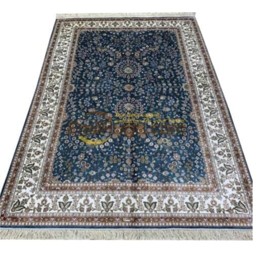 Purple Home Flooring Turkish Handmade Carpet Persian Natural Silk Area Rugs