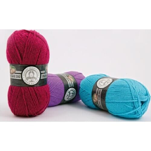 Madame tricote merino gold 49% Wool 100 gr 200 m soft yarn DIY knitting yarn sweater knitting yarn cotton thread