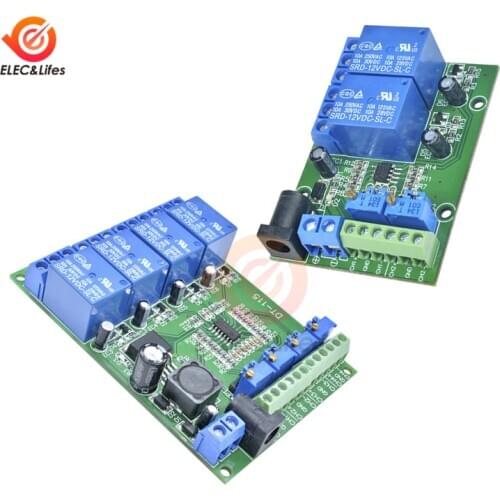 LM393 Voltage Comparator 1/2/4 Channel Relay Module 5V/12V/24V Volt Comparison Board for Automotive Circuit Modification Circuit