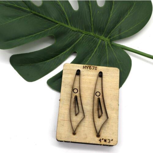 Herramientas para cuero leather craft template fabric cutter earring modeling die cutting knife mould hand punch tool pattern