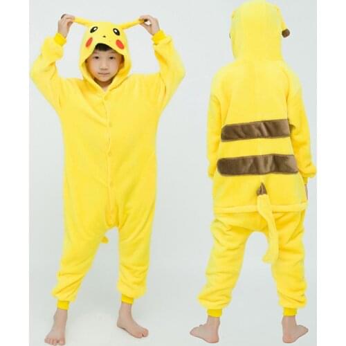 Girls Boys Winter Long Sleeve Onesie Pajamas Unicorn Cartoon Totoro Shark Animal Onesies Kids Flannel Jumpsuit Children Pajamas