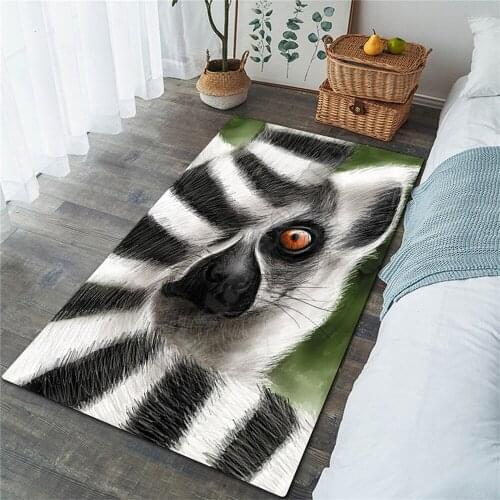 Lemur Rug 3D All Over Printed Non-slip Mat Dining Room Living Room Soft Bedroom Carpet 04