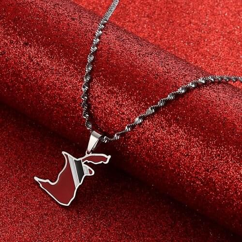 Trinidad and Tobago Map Pendant and Necklace Gold Color Trinidad & Tobago Jewelry Gift