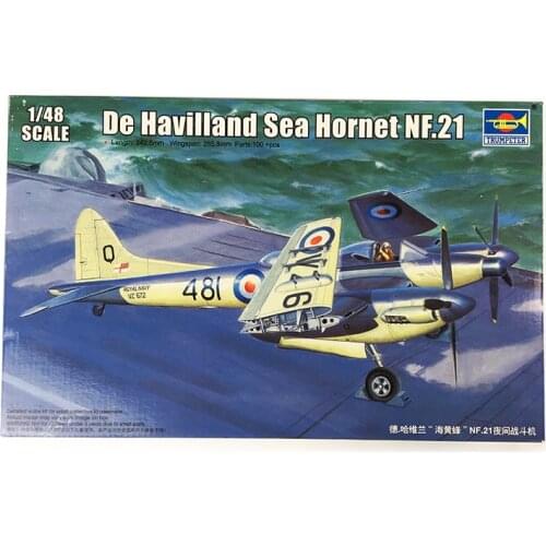 Trumpeter 02895 1/48 Scale Warplane De Havilland Sea Hornet NF.21 Aircraft Model TH05512-SMT6
