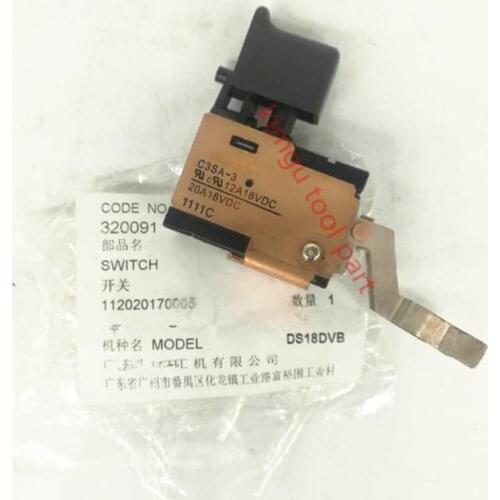 Genuine 18V DC-SPEED CONTROL SWITCH for Hitachi 320091 DS18DVB2 DS18DVB DV18DV 18V Drill