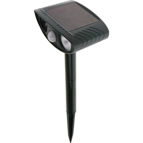 Solar Repellent Animal Repeller Cat Dog Ultrasonic Infrared Chaser Plastic