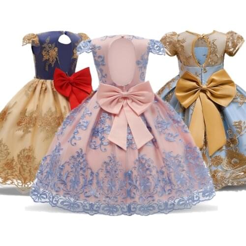 Girls Princess Dress Gorgeous Wedding Party Gown Kids Dresses for Girls Carnival Evening Costume Birthday Tutu dress Kid Vestido