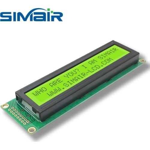 DC 5/3.3V STN COB Blue/Yellow 24*2 Panel Screen 24x2 Character LCD Display Module 2402 16PIN LED with White/Yellow Backlight