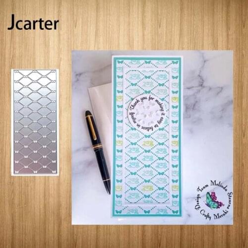 Butterfly Rectangle Rhombus Background Metal Cutting Dies Craft Handmade Knife Mould Blade Punch Stencils Dies Cut Scrapbooking