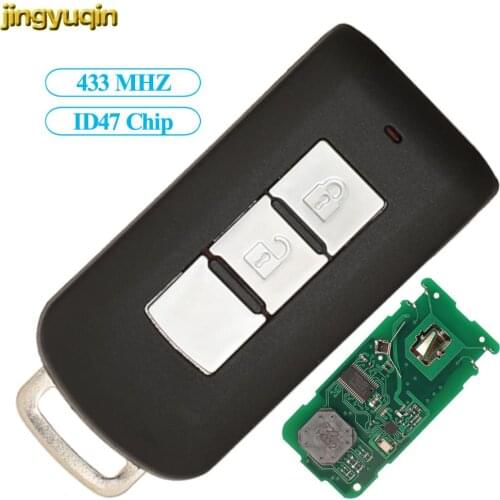 Jingyuqin For Mitsubishi L200 Montero Pajero Sport Remote Keyless-GO Car Key Fob Control ID47 HITAG3 NCF2952X 433MHZ M003/M004