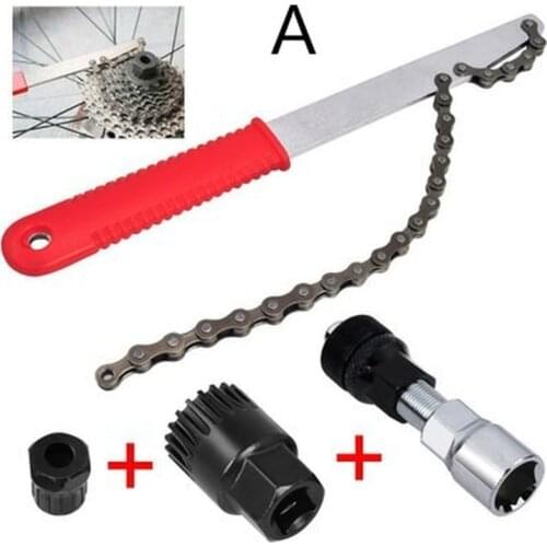 High Quality Bicycle Freewheel Disassembly Wrench Chain Whip Cassette Sprocket Remover Tool Chain Wrench Portable