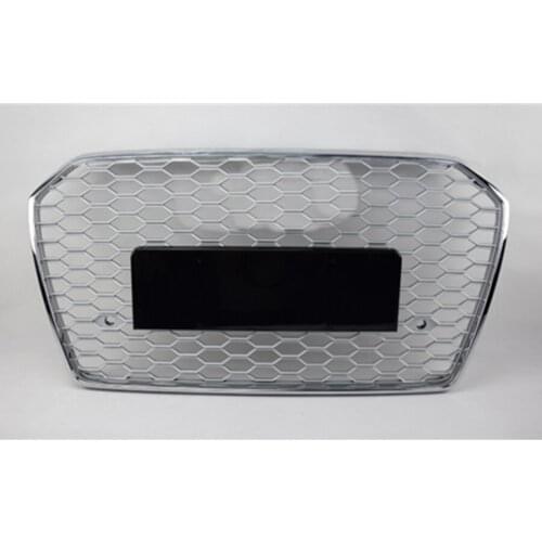 Car Front Bumper Grill Center Grille for Audi A6/S6 2016 2017 2018 (Refit for RS6 Style) car-styling accessories