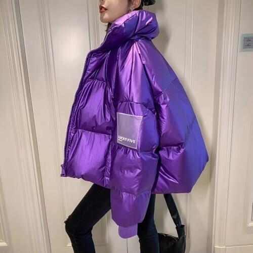 Free size Loose Women Down Jackets Womens Winter Coats 90% White Duck Down Waterproof Windproof Short Parkas