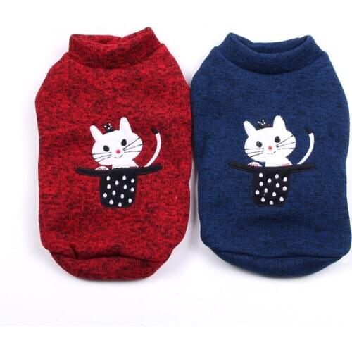 Dog Cat Hoodie Sweater Kitten design Pet Puppy Coat Jacket Spring/Autumn Clothes Apparel 2 Colours