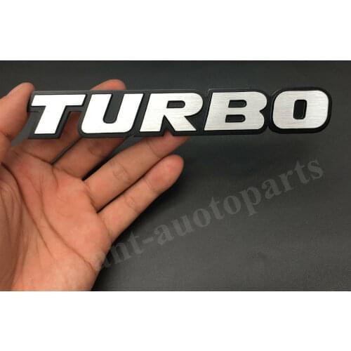 Turbo Charged Engine Fender Trunk Tailgate Metal Emblem Badge Decal Sticker