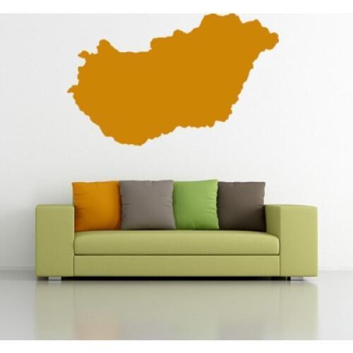 Hungary map Globe Earth Country wall vinyl sticker custom made home decoration fashion design