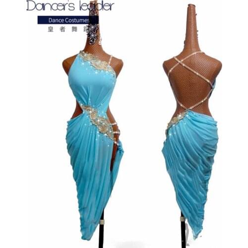 New Latin Dance Dress Competition Dress Costumes Skirt Performing Dress Adult Customize Children Red Matador Skirt Split Skirtes