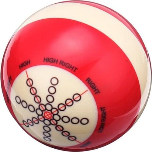 1Pcs 57Mm Durable White Red Resin Billiards Spot Pool Snooker Practice Training Cue Balls Sports For Beginner