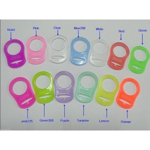 10pcs MAM / KAM Baby Pacifier Style Dummy Adapters Ring Clip Soother Fits MAM Dummys