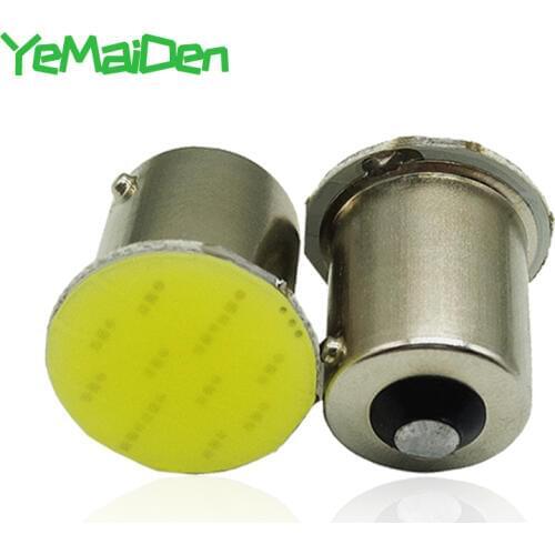 1x 1156 BA15S LED COB 12V 12 SMD 7000K 1157 BAY15D COB LED Bulb Car Turn Signal Light Reverse Brake Parking Lamps White Red