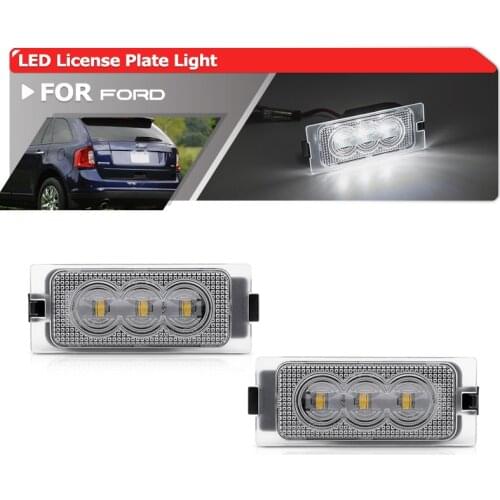2x For Ford Escape 08-12 Edge 07-14 Mercury Mariner 08-11 SMD White Canbus Rear Led License Plate Lights Lamps