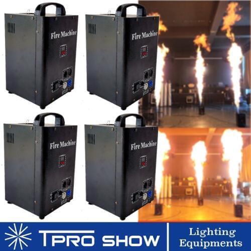 4Pcs Fire Machine Dmx Flame Projector Special Pyro Stage Effect Spray Fire Flame For DJ Disco Outdoor Wedding Flight Case Option