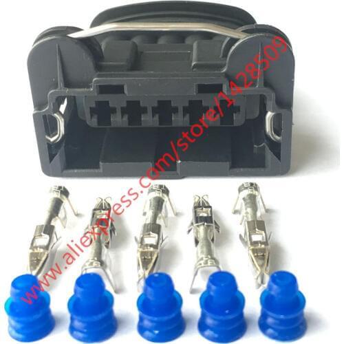 5 Sets 5 Pin Junior Power Timer JPT AMP Female Sealed Automotive Connector 282193-1