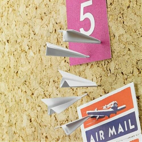 6/12pcs 3D Aircraft Pushpin Message Board Plane Pushpin Sticker Painting Nail Cork Thumbtack Home Organization and Storage