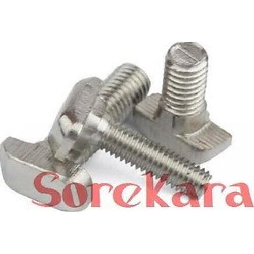 M8 16/20/25/30/35/40mm Aluminum Hammer Head T Bolt T Head Screws For T-slot Extrusion 40 Series