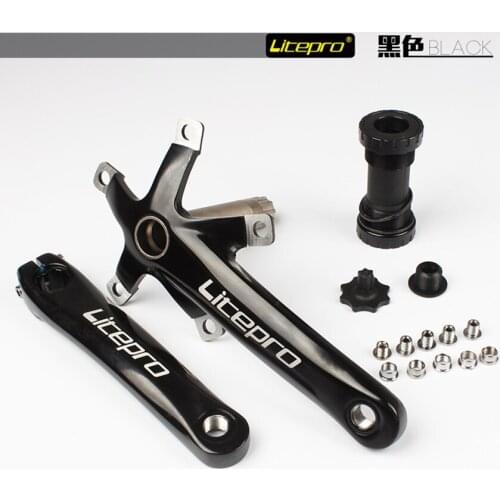 Aluminum Alloy Folding Bicycle Hollow Integrated Crank 170mm BCD 130mm Folding Bicycle Crank Teeth