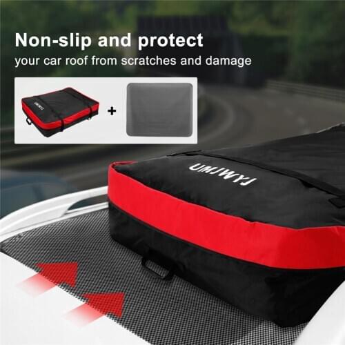 Car Roof Bag Cargo Carrier Waterproof Dust-proof Rooftop Cargo Carrier With 2 Reinforced Straps For Off-road Vehicles
